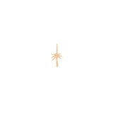 Zoe Chicco 14k rose gold palm tree charm on a white background