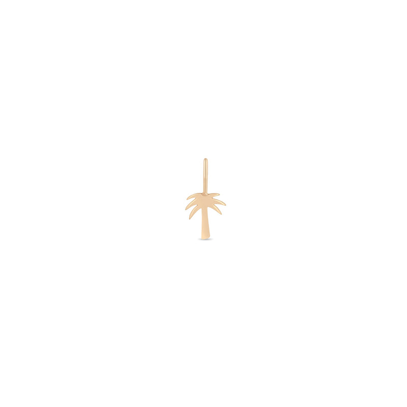 Zoe Chicco 14k rose gold palm tree charm on a white background