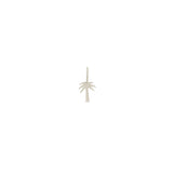 Zoe Chicco 14k white gold Palm tree charm on a white background