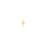 Zoe Chicco 14k gold palm tree charm on a white background