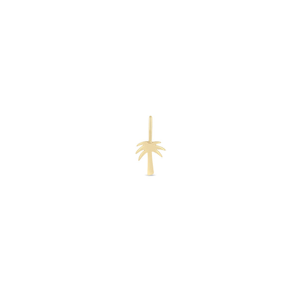 Zoe Chicco 14k gold palm tree charm on a white background