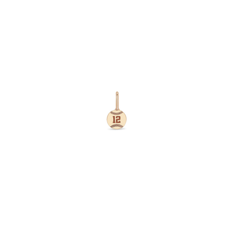 Zoë Chicco 14k Gold Midi Bitty Personalized Jersey Number "12" Baseball Charm
