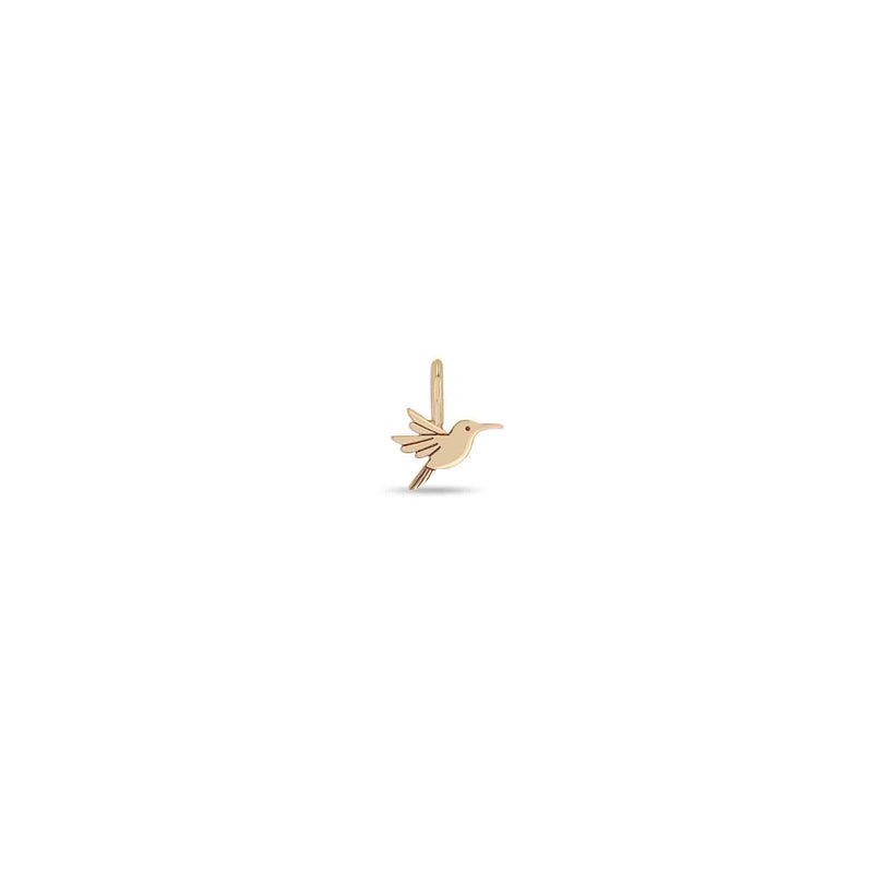 14k Single Midi Bitty Hummingbird Charm