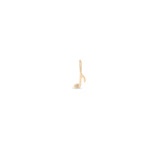 Zoë Chicco 14k Gold Midi Bitty Star Set Diamond Music Note Charm Pendant