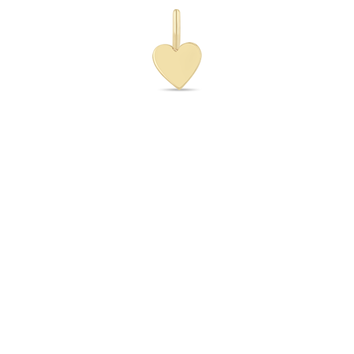 14k Midi Bitty Heart Charm