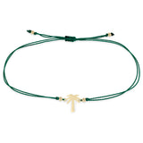 Zoë Chicco 14k Gold Midi Bitty Palm Tree Cord Bracelet