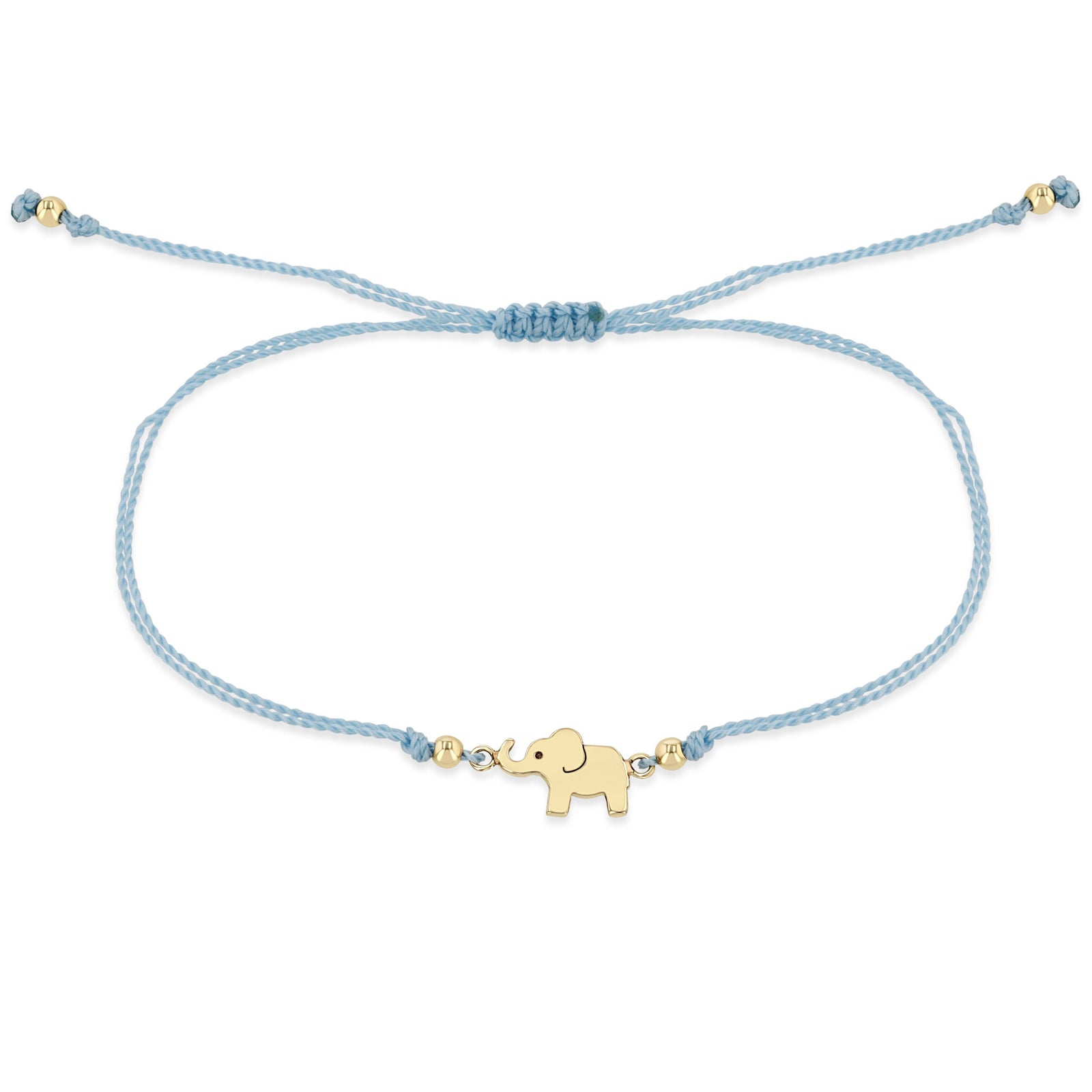 Zoë Chicco 14k Gold Midi Bitty Elephant Cord Bracelet – ZOË CHICCO