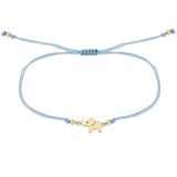 Zoë Chicco 14k Gold Midi Bitty Elephant Cord Bracelet