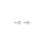 Zoë Chicco 14k White Gold Midi Bitty Key Stud Earrings