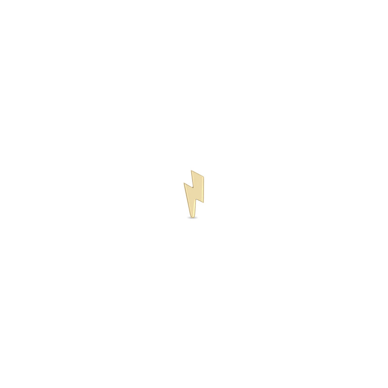 Zoë Chicco 14k Gold Midi Bitty Lightning Bolt Stud Earring for Right Ear