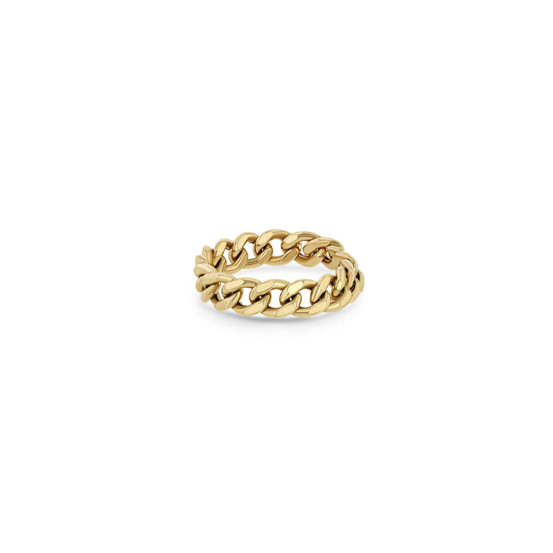 Zoë Chicco 14k Gold Medium Curb Chain Ring