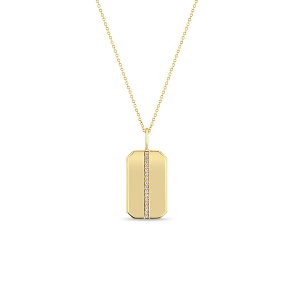 14k dog outlet tag necklace