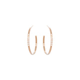 Zoë Chicco 14k Gold 10 Pavé Diamond Medium Hoop Earrings