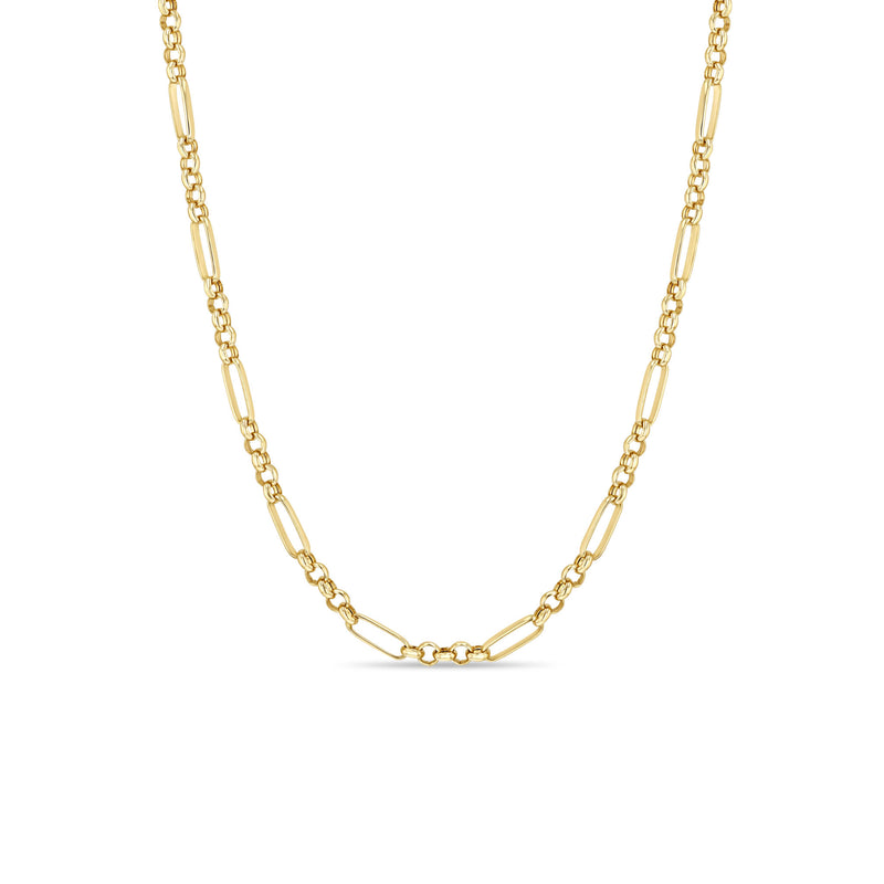 Zoë Chicco 14k Gold Medium Paperclip Rolo Chain Necklace
