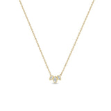 Zoë Chicco 14k Gold Marquise Diamond Fan Necklace
