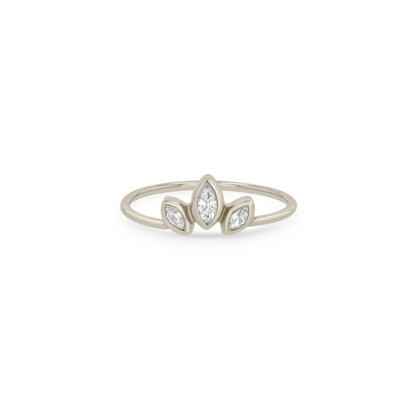 ZOE CHICCO 14k Marquise Diamond Fan Ring