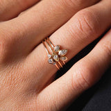 14k Large Diamond Eye Ring - SALE