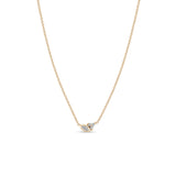 Zoë Chicco 14k Gold Marquise & Prong Diamond Trio Necklace