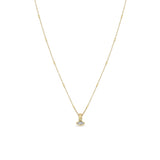 Zoë Chicco 14k Gold Marquise Diamond Bead Pendant Necklace