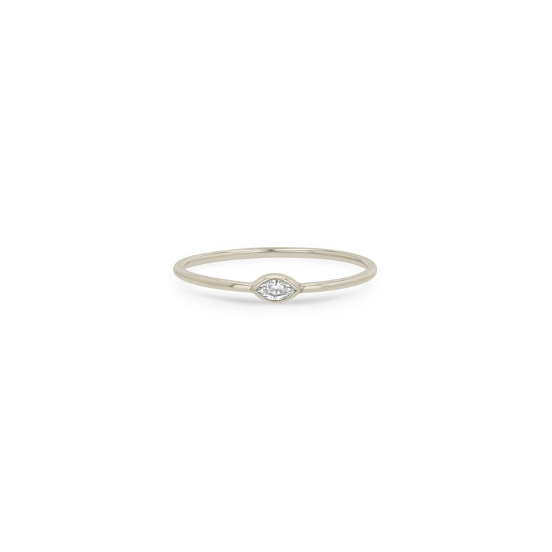 Zoë Chicco 14k White Gold Small Marquise Diamond Ring