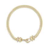 Zoe Chicco 14k gold bracelet with diamond accents on a white background
