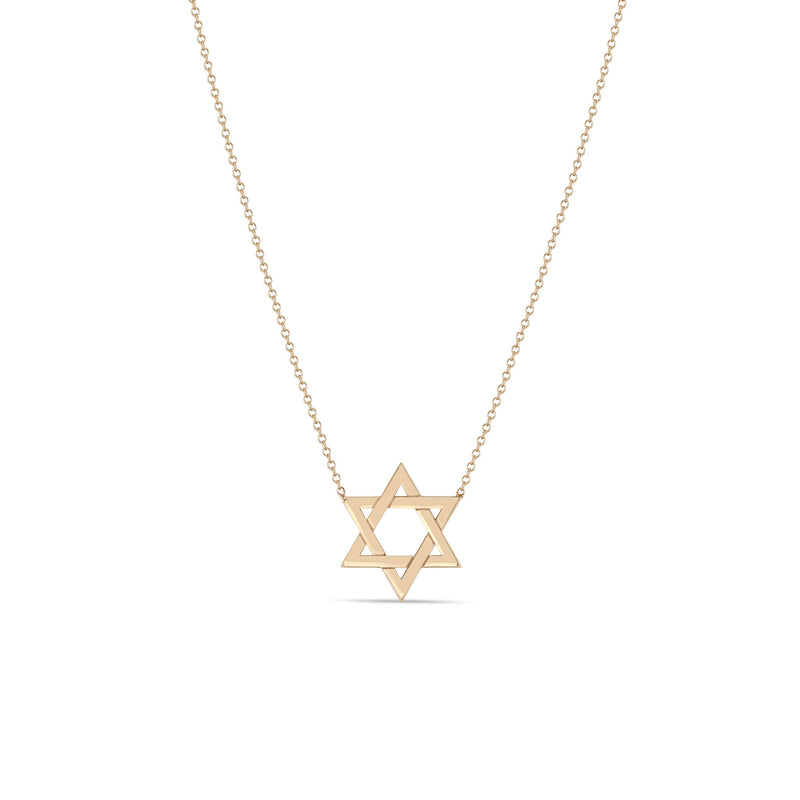 Zoë Chicco 14k Gold Medium Star of David Necklace