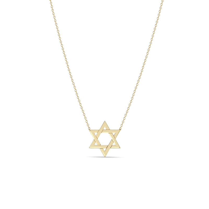 Zoë Chicco 14k Gold Medium Star of David Necklace