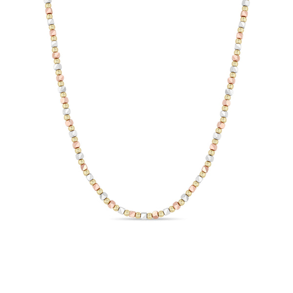 Zoë Chicco 14k Mixed Gold Large Mixed Shape Bead Necklace - SALE