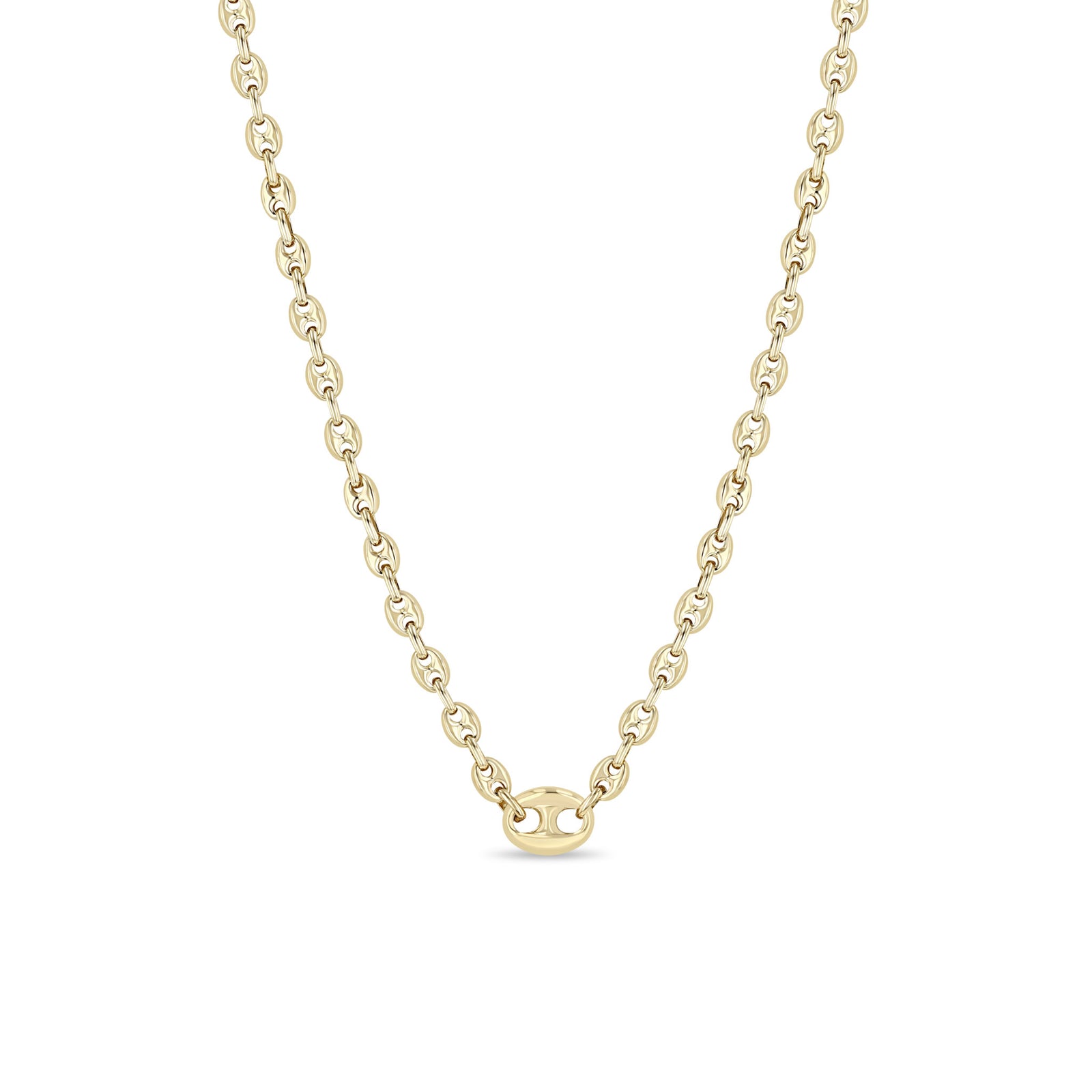 Zoë Chicco 14k Gold Pavé Diamond Large Mariner Link Small Mariner