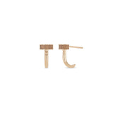 Zoë Chicco 14k Gold Nail Half Hoop Earrings