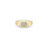 Zoë Chicco 14k Gold One of a Kind Radiant Cut Diamond Signet Ring