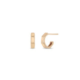 Zoë Chicco 14k Gold Octagon Huggie Hoop Earrings