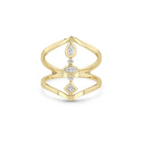 Zoe Chicco 14k gold ring with diamond accents on a white background