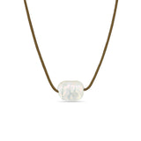 Zoë Chicco Large Flat Baroque Pearl Paracord Necklace