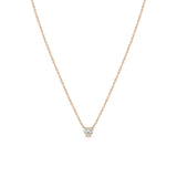 Zoë Chicco 14k Gold Prong Heart Shaped Diamond Necklace