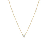 Zoë Chicco 14k Gold Prong Heart Shaped Diamond Necklace