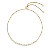 top down view of a Zoë Chicco 14k Gold Marquise & Graduated Round Diamond Bolo Bracelet