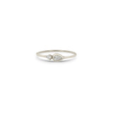 Zoë Chicco 14k Gold Pear Diamond Bezel & Prong Diamond Ring