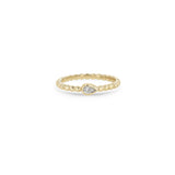 Zoë Chicco 14k Gold Horizontal Pear Diamond Beaded Ring