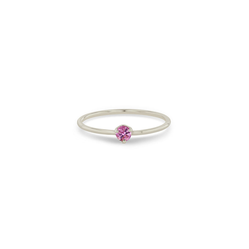 Zoë Chicco 14k Gold Single Prong Pink Sapphire Ring