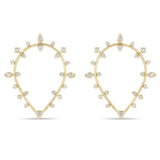 Zoë Chicco 14k Gold Mixed Diamond Upside Down Teardrop Earrings