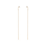 Zoë Chicco 14k Gold Prong Diamond Trio Threader Earrings