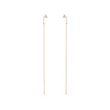 Zoë Chicco 14k Gold Prong Diamond Trio Threader Earrings