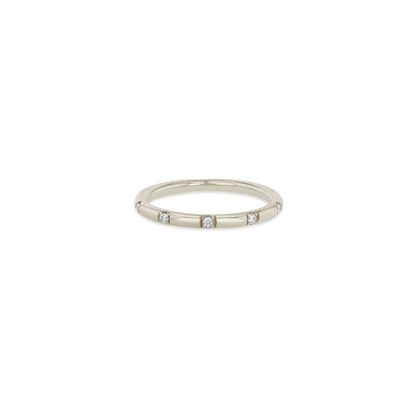 Zoë Chicco 14k Gold 10 Spread Out Pavé Diamond Thick Band Ring