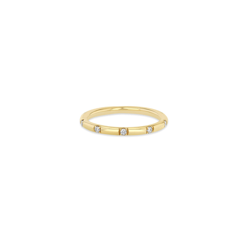 Zoë Chicco 14K Gold 10 Spread Out Pavé Diamond Thick Band Ring 14K Yellow Gold / 8