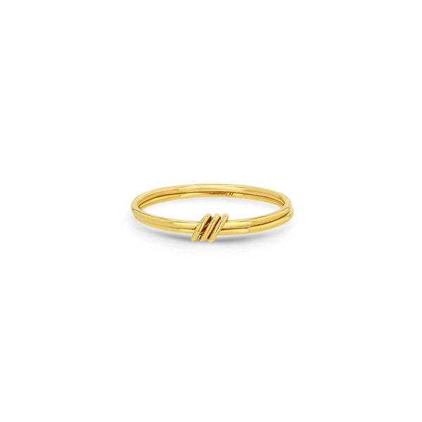 Zoë Chicco 14k Gold 2 Thin Linked Band Rings