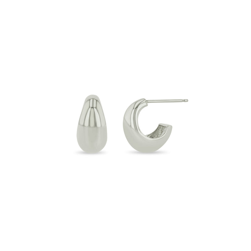 Zoë Chicco Sterling Silver Small Aura Huggie Hoop Earrings