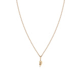 Zoë Chicco 14k Rose Gold Itty Bitty Best Babe Friendship Necklace Right