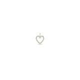 Zoë Chicco 14k Gold Small Diamond Bezel Heart Charm Pendant