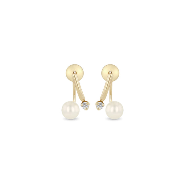 Zoe chicco store pearl earrings